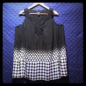 Style & Co Sequin neck top